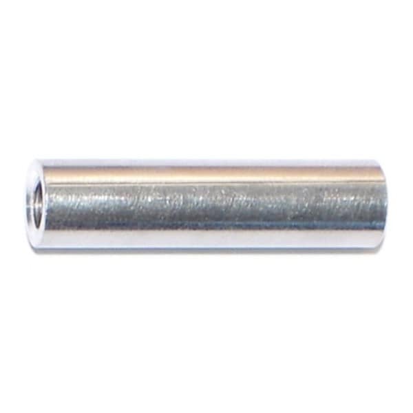 Midwest Fastener Round Spacer, #8 Screw Size, Aluminum, 1 in Overall Lg, 12 PK 76528 - main